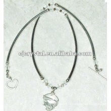 Glass fashion jewelry necklace